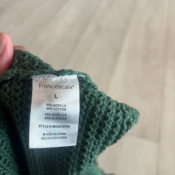 Francescas women Crochet Halter top size L - Picture 6 of 6